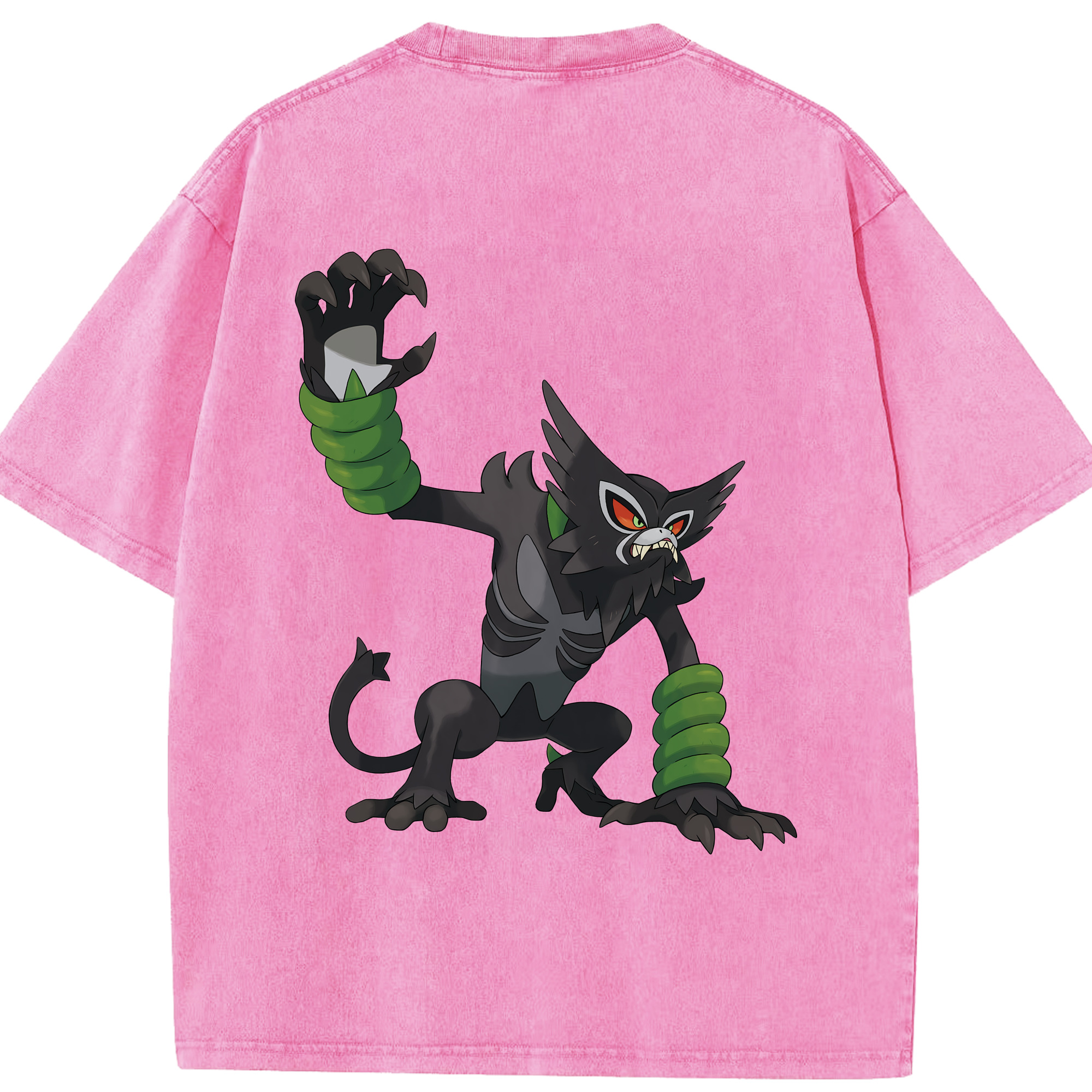 （画像用） ポケットモンスター Pokémon 綿100% ヴィンテージ風 半袖Tシャツ（背面プリント）